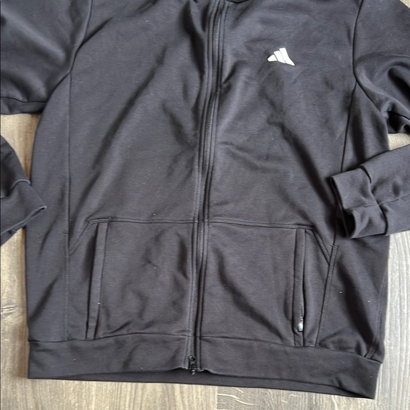 Black Adidas Men's Hoodie Jacket - Picture 3 of 6